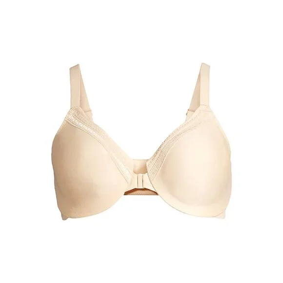 Wacoal Plus Size Perfect Primer Front Close Underwire Bra 855313 Sand 36DDD NWT - Picture 3 of 4